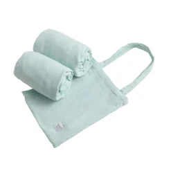 Draps Housses*Sauthon Original 2 draps housses ovales 70 x 140 cm de Aqua