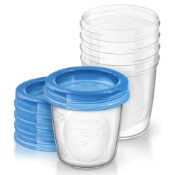 Pots*Philips AVENT 5 Pots de conservation 180ml avec couvercles de