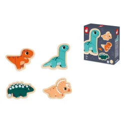 Puzzle*Janod 4 Puzzles Evolutifs Dinonaures de