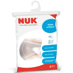 Vêtements|Lingerie*Nuk 5 slips en filets extensibles Taille unique de Blanc