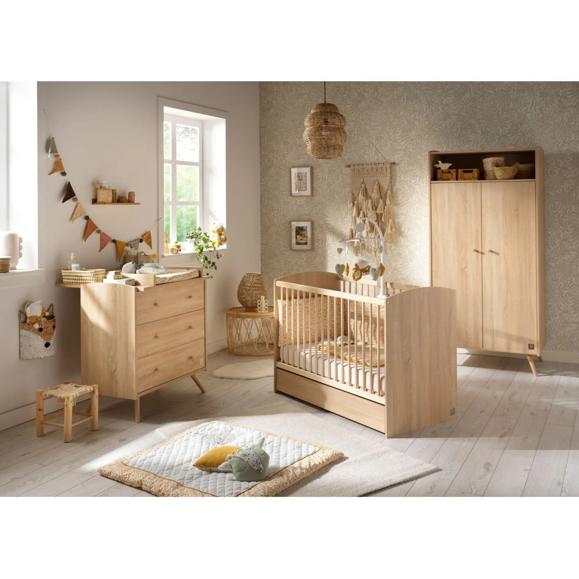 Armoires 2 Portes*Sauthon Baby's Sweet Home Access Armoire 2 portes 1 niche de Bois