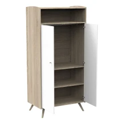 Armoires 2 Portes*Sauthon Baby's Sweet Home Access Armoire 2 portes 1 niche de Bois blanc
