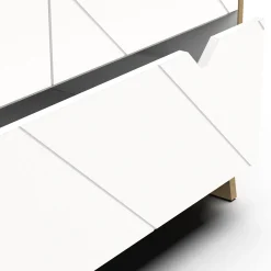 Armoires 2 Portes*CBA Meubles Albizia Armoire 2 portes + 1 tiroir de Blanc / chêne