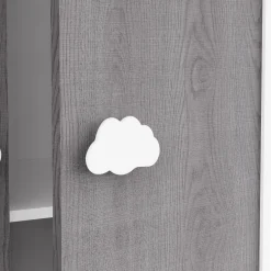 Armoires 2 Portes*CBA Meubles Aldina Armoire 2 portes de Hudson - Blanc