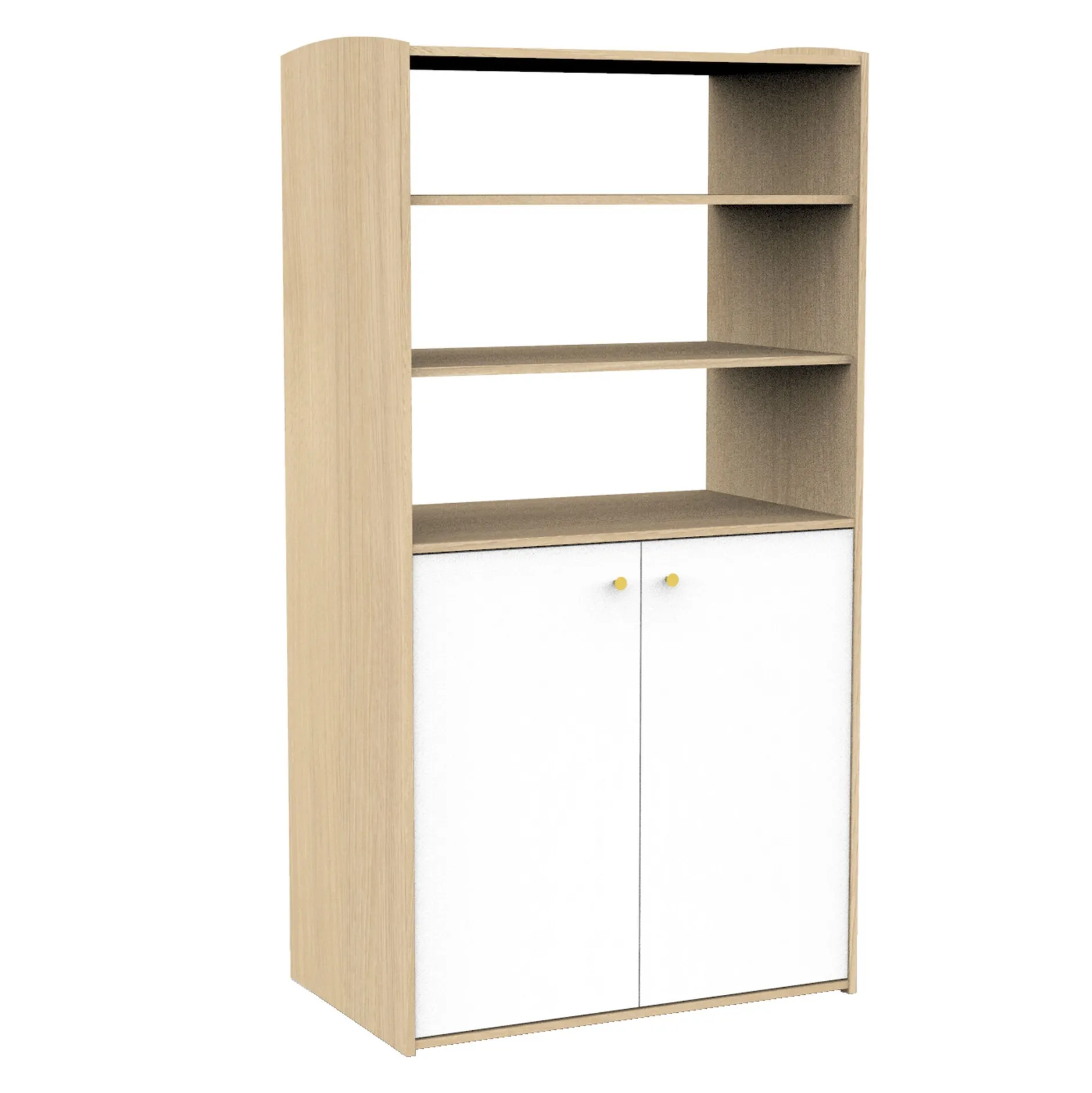 Armoires 2 Portes*Sauthon Baby's Sweet Home Alice Armoire dressing de Blanc et bois