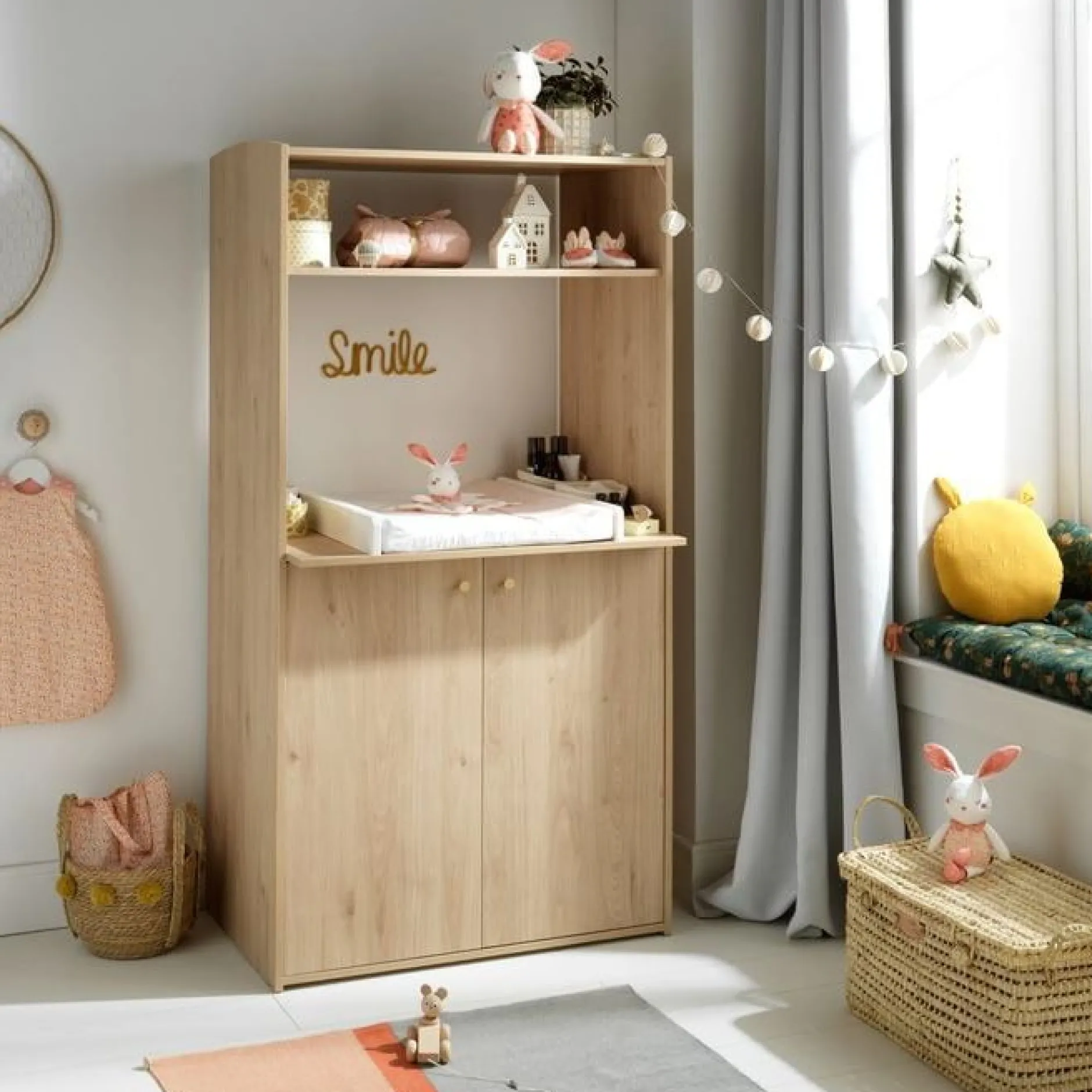 Armoires 2 Portes*Sauthon Baby's Sweet Home Alice Armoire dressing de Bois