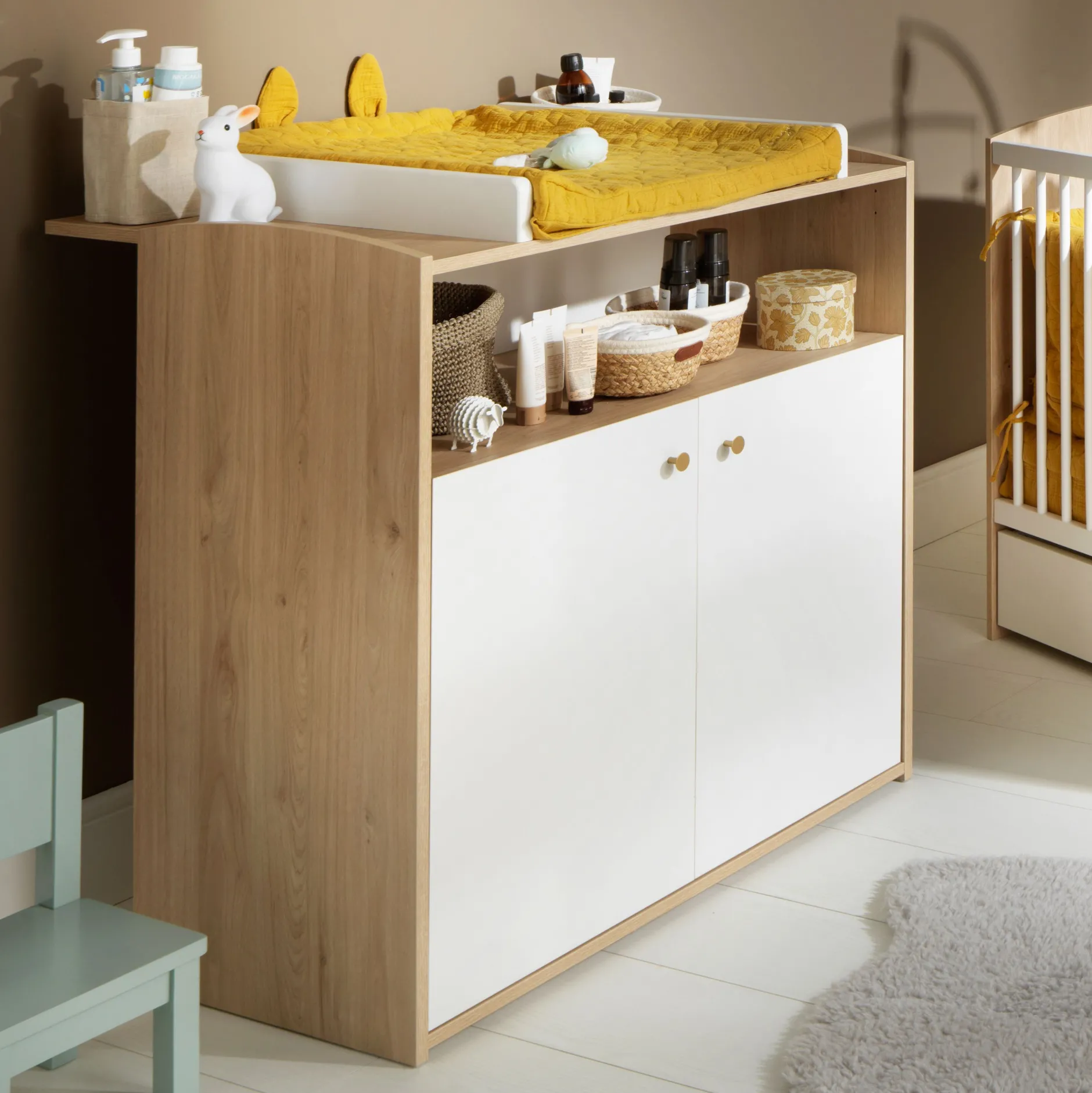 Plans À Langer|Plans*Sauthon Baby's Sweet Home Alice Dispositif à langer commode de Blanc