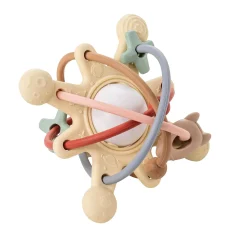 Autres Jouets D'Éveil|Anneaux De Dentition*Nattou Anneau de dentition avec hochet Galaxy Silicone de Beige