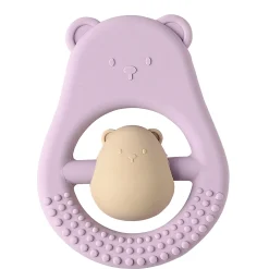 Anneaux De Dentition*Nattou Anneau de Dentition Maman et Enfant en silicone 15 cm de Lilas