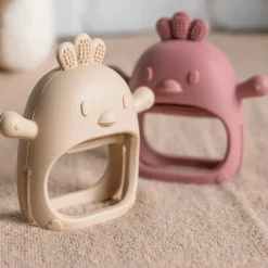 Anneaux De Dentition*Nattou Anneau de dentition moufle en silicone de Vieux rose