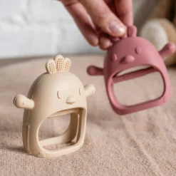 Anneaux De Dentition*Nattou Anneau de dentition moufle en silicone de Vieux rose