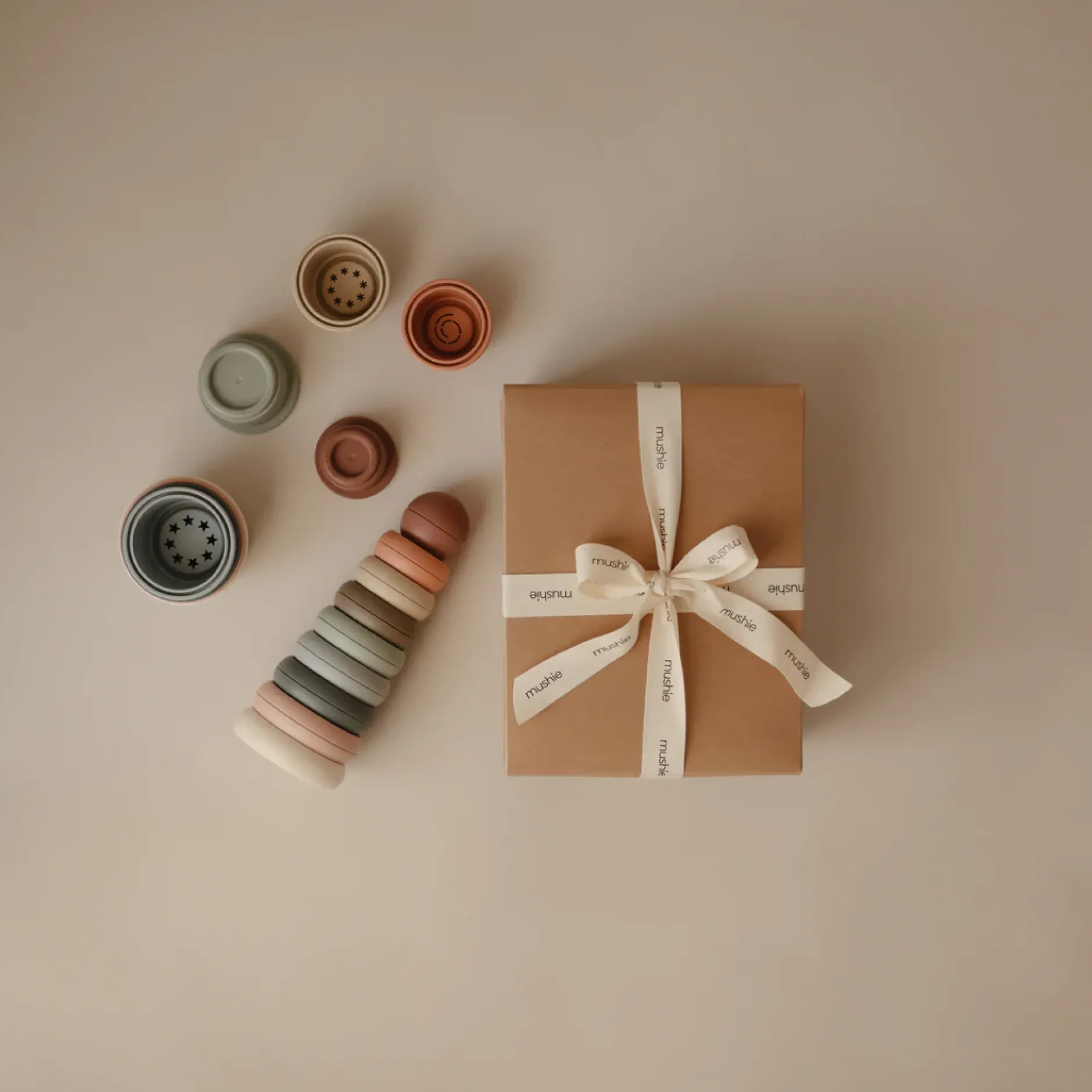 Jeux De Formes*mushie Anneaux à empiler de