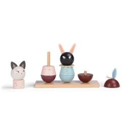 Jeux De Formes|Jouets En Bois*Moulin Roty Après la pluie Animaux à empiler de