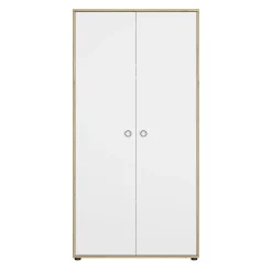 Armoires 2 Portes*Galipette Armoire 2 portes Arthur de Blanc/Chêne