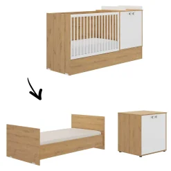 Ensembles Évolutifs*Galipette Arthur Lit combiné évolutif 60 x 120 cm de