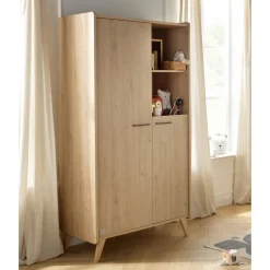 Armoires 2 Portes*Sauthon Baby's Sweet Home Arty armoire 2 portes de Chêne suave