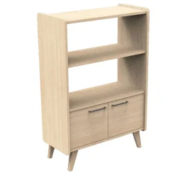 Autres Mobiliers*Sauthon Baby's Sweet Home Arty bibliothèque 2 portes/1 penderie de Chêne suave