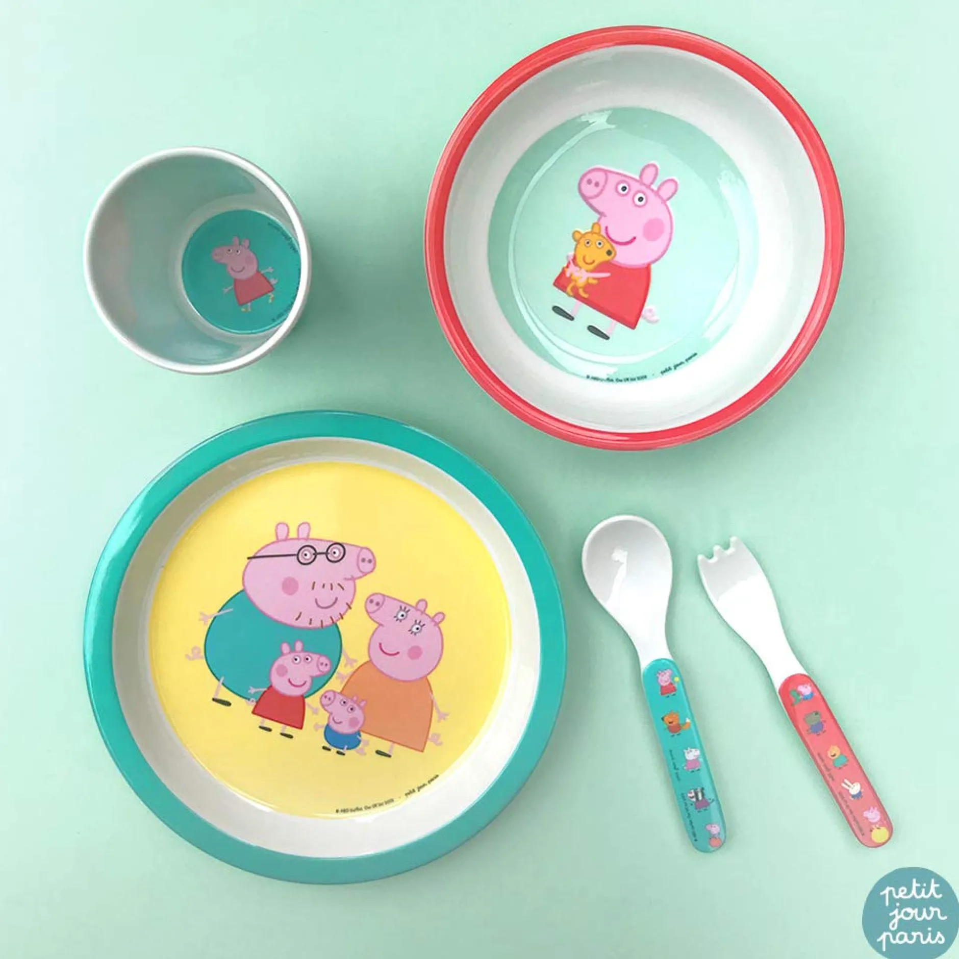 Assiettes*Petit Jour Paris Assiette bébé de Peppa Pig