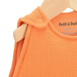 Gigoteuses & Nids D'Ange*Petit à petit Au cœur de la jungle Gigoteuse en mousseline 0-6 mois de Brown Muscade