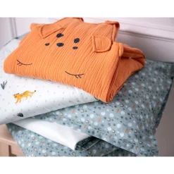 Gigoteuses & Nids D'Ange*Petit à petit Au cœur de la jungle Gigoteuse en mousseline 0-6 mois de Brown Muscade