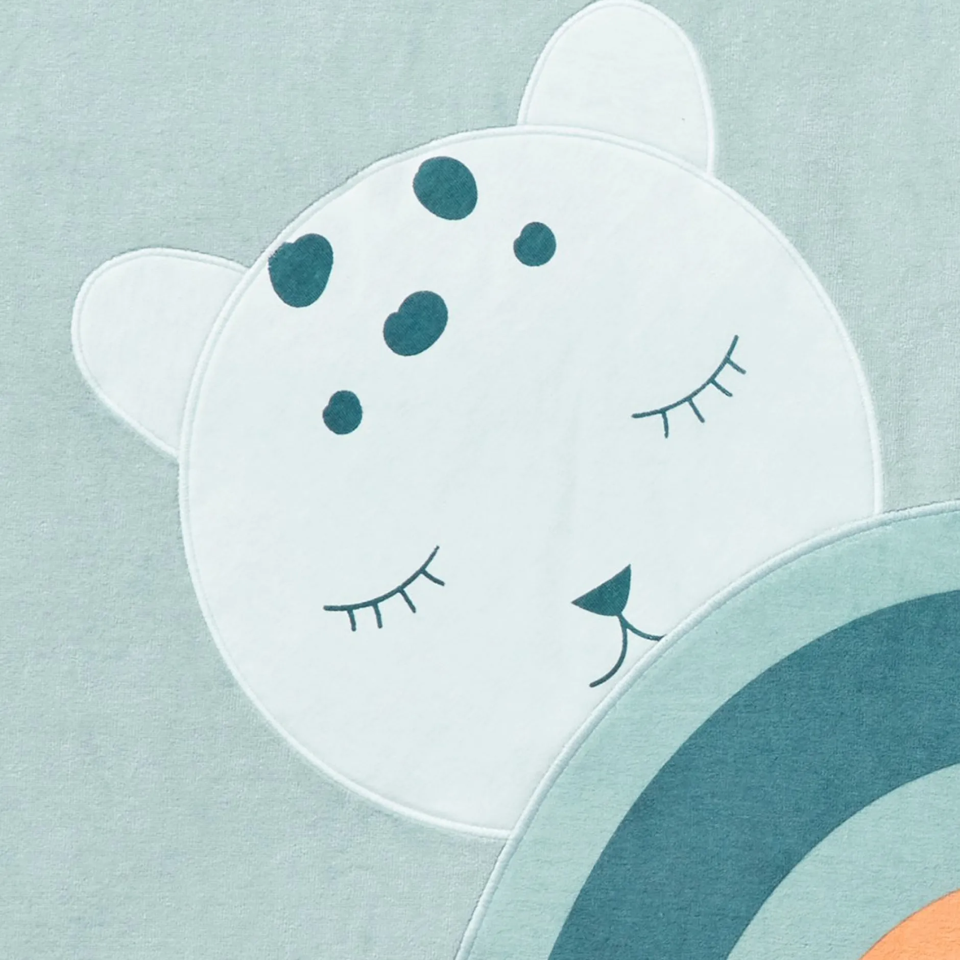 Tapis D'Éveil*Petit à petit Au cœur de la jungle Tapis de parc en velours de Green Nil