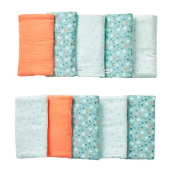 Tours De Lit*Petit à petit Au cœur de la jungle Tour de lit de Brown Muscade