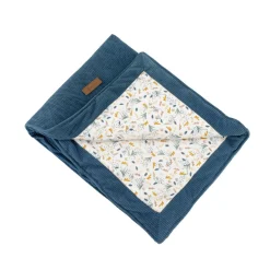 Couvertures*Domiva Au fil de l'eau Couverture de Feuilles / Indigo