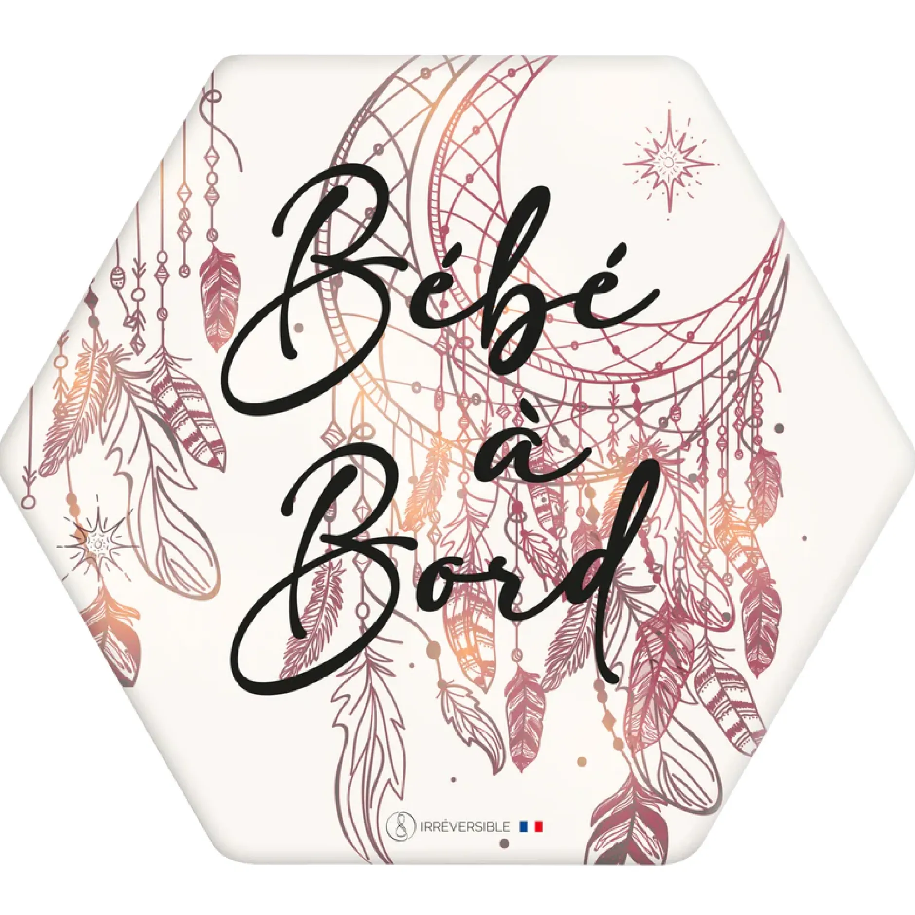 Signalisation|Tout Pour Vos Trajets*Irréversible Autocollant bébé à bord de Attrape rêve