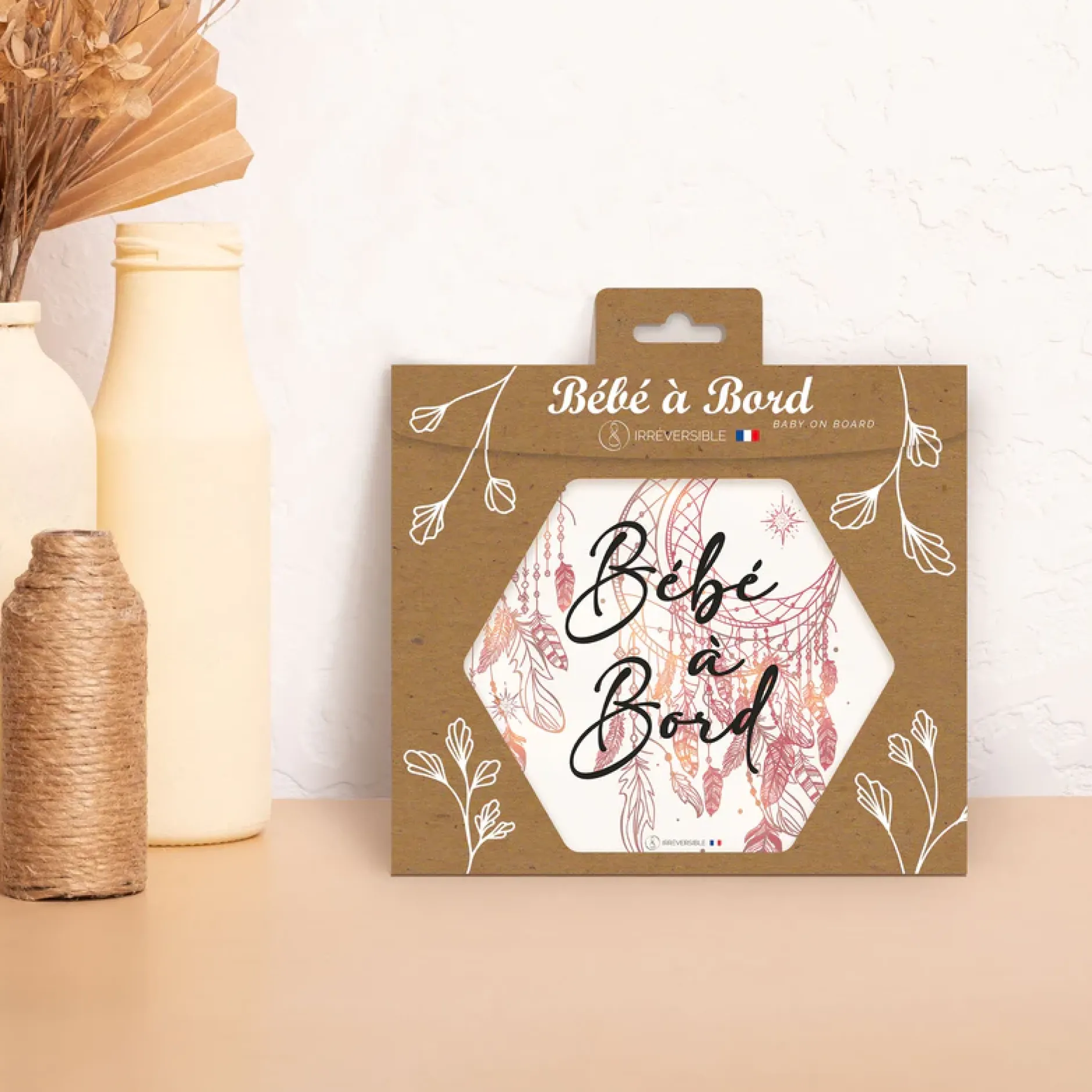 Signalisation|Tout Pour Vos Trajets*Irréversible Autocollant bébé à bord de Attrape rêve