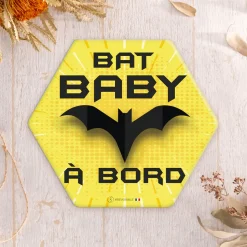 Signalisation|Tout Pour Vos Trajets*Irréversible Autocollant bébé à bord de Bat Baby