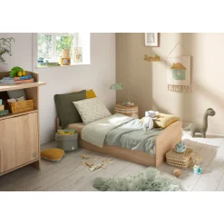 Lits 70X140 Évolutifs*Sauthon Baby's Sweet Home Azur Lit évolutif 70 x 140 cm de Chêne doré