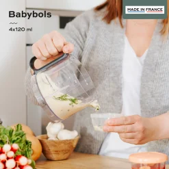 Pots*Babymoov Babybols Kit S Pots de Conservation Hermétiques 4x120 ml de