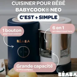 Cuiseurs Et Mixeurs*Béaba Babycook Néo Robot Bébé 6 en 1 de Night Blue
