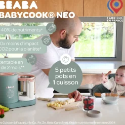 Cuiseurs Et Mixeurs*Béaba Babycook Néo Robot Bébé 6 en 1 de Eucalyptus
