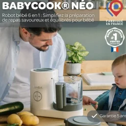 Cuiseurs Et Mixeurs*Béaba Babycook Néo Robot Bébé 6 en 1 de grey-white