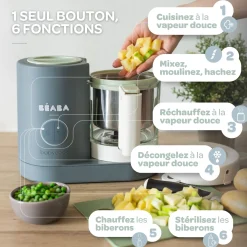 Cuiseurs Et Mixeurs*Béaba Babycook Néo Robot Bébé 6 en 1 de Mineral Grey