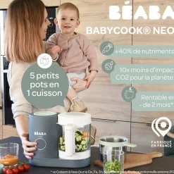 Cuiseurs Et Mixeurs*Béaba Babycook Néo Robot Bébé 6 en 1 de Mineral Grey
