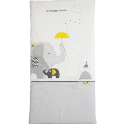 Edredons*Sauthon Baby's Sweet Home Babyfan édredon 120x60 de Blanc / Gris