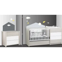 Stickers*Sauthon Baby's Sweet Home Babyfan stickers muraux home 100x70 de Gris