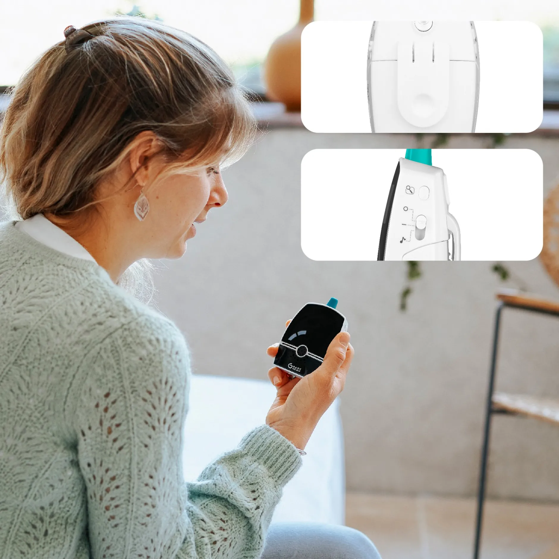 Babyphones*Babymoov Babyphone Premium Care de Blanc/noir