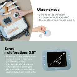 Babyphones*Babymoov Babyphone Vidéo sans fil YOO Roll de