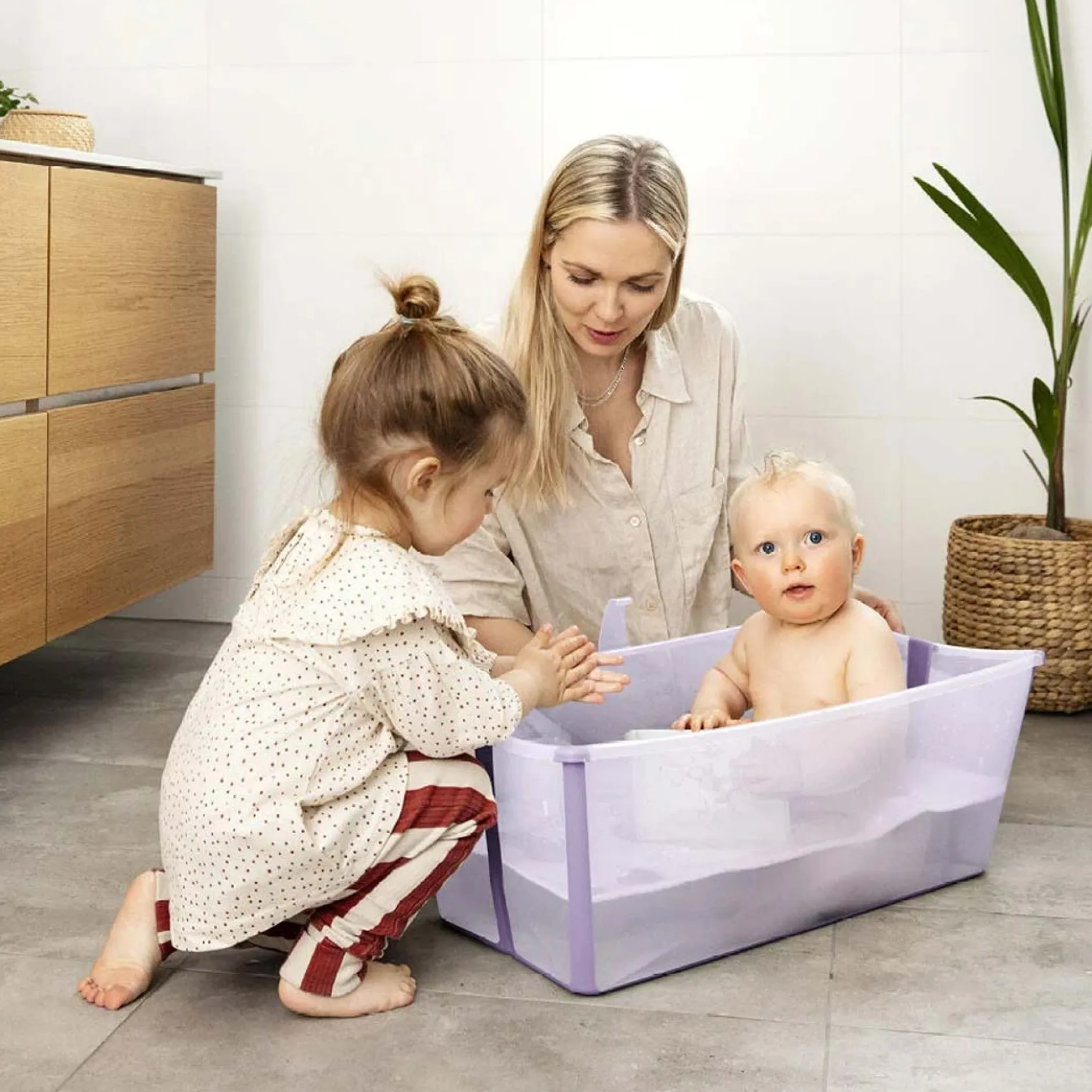 Baignoires|Tout Pour Vos Trajets*Stokke® Baignoire Flexi Bath™ bouchon thermique de Lavender