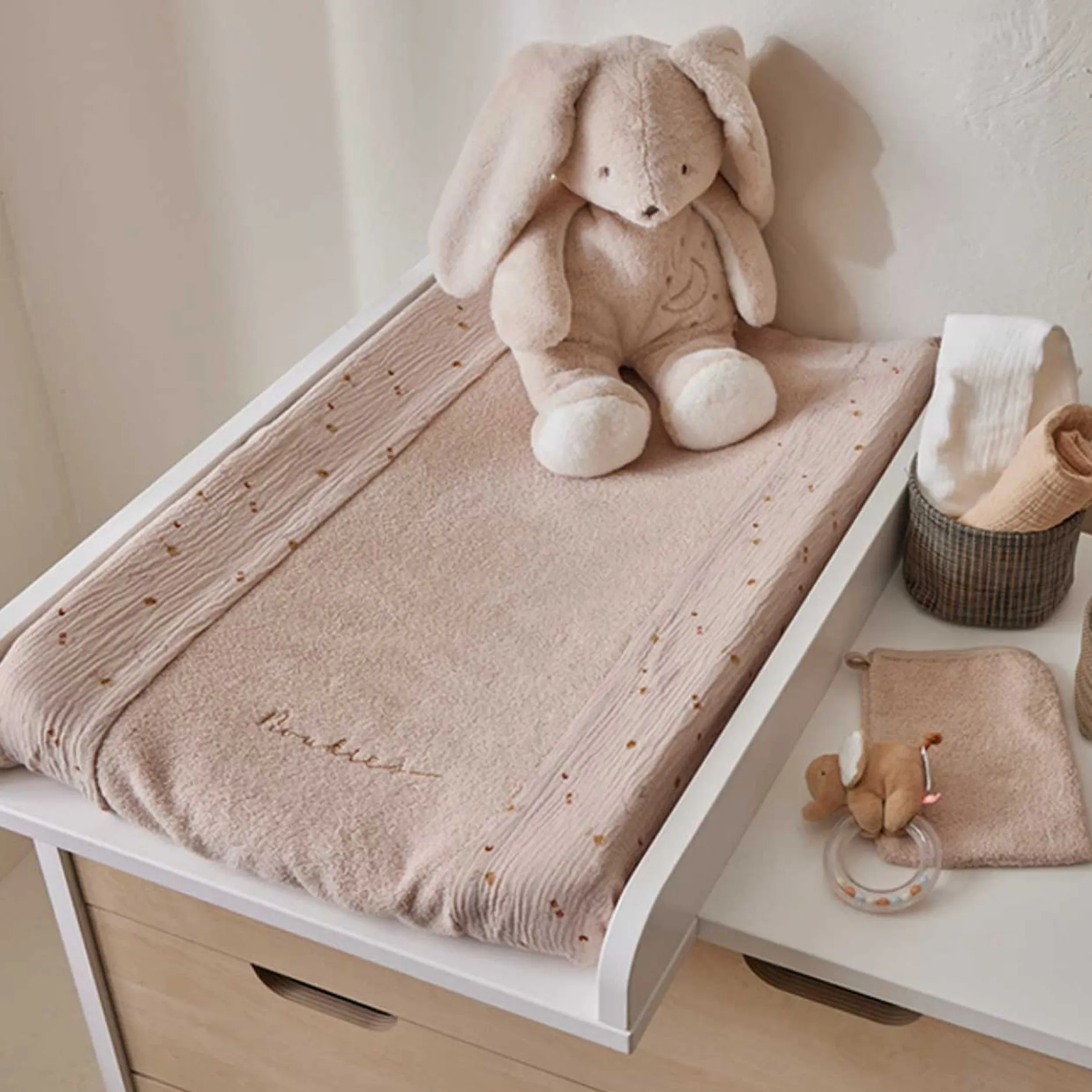 Matelas À Langer*Noukies Bali, Moka & Snow Matelas à langer 47 x 67 cm de Colombes