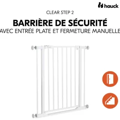 Barrières De Porte Et Escalier|Barrières De Porte*Hauck Barrière de sécurité fermeture manuelle de Blanc