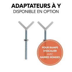 Barrières De Porte Et Escalier|Barrières De Porte*Hauck Barrière de sécurité fermeture manuelle de Blanc