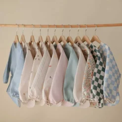 Bavoirs*mushie Bavoir à manches longues de Pastel Blooms