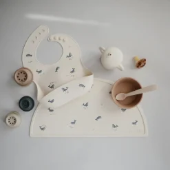 Bavoirs*mushie Bavoir en silicone de Whales