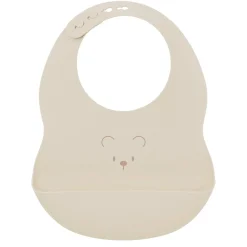 Bavoirs*Nattou Bavoir réglable avec récupérateur en silicone de Ours
