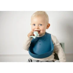 Bavoirs*Maïka Bavoir silicone de Bleu