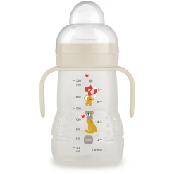 Biberons Pp (Polypropylène)*Mam Biberon bec souple antifuite 220ml de Blanc